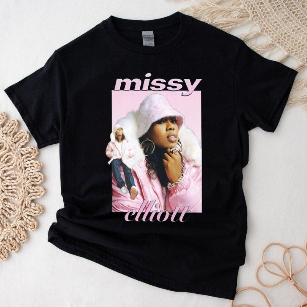 Missy Elliott Graphic T Shirt Tour Music Fan Gift Retro Concert - Picture 1 of 4